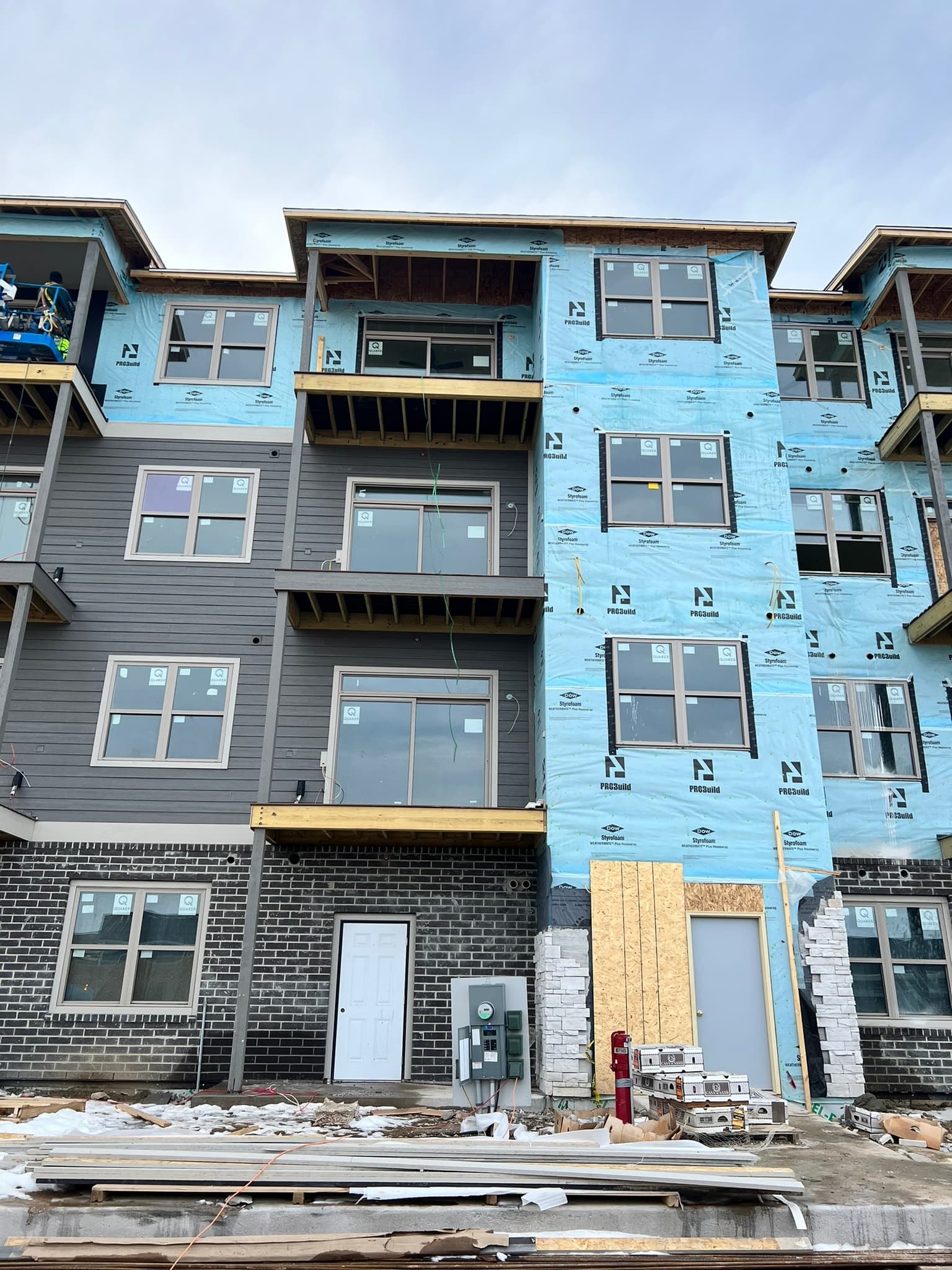 Modern luxury construction project