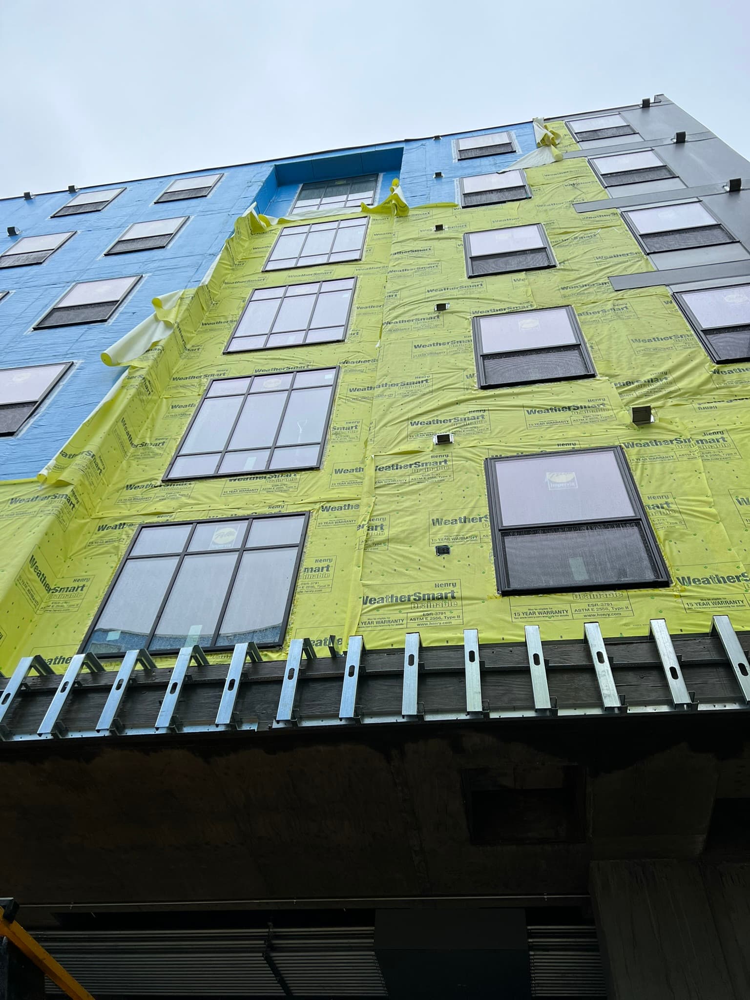 Construction team at work